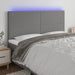 Super King Size Led Headboard Dark Grey 200x5x118/128 Cm