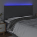 Super King Size Led Headboard Dark Grey 200x5x118/128 Cm
