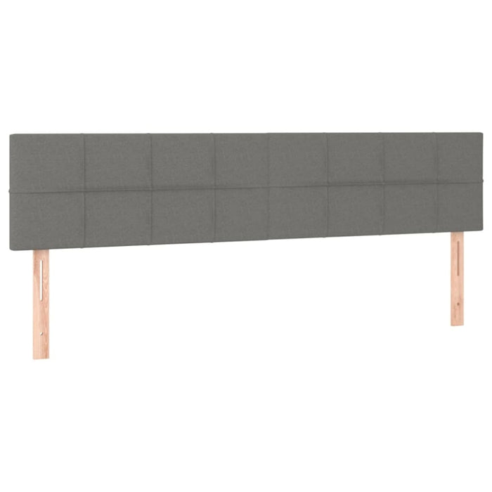 Super King Size Led Headboard Dark Grey 200x5x78/88 Cm