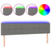 Super King Size Led Headboard Dark Grey 200x5x78/88 Cm