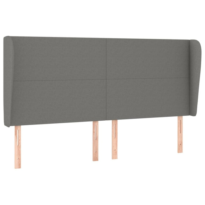 Super King Size Headboard With Ears Dark Grey
