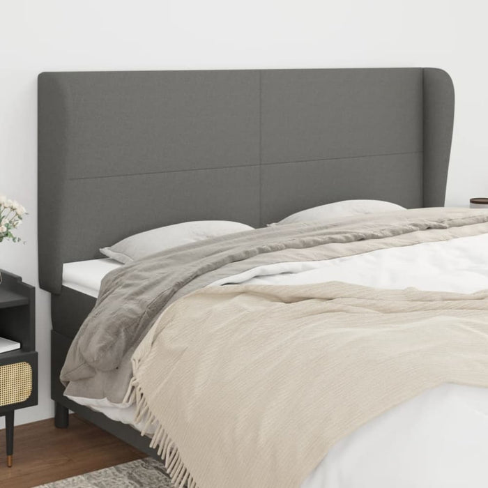 Super King Size Headboard With Ears Dark Grey