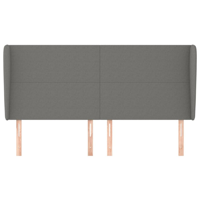 Super King Size Headboard With Ears Dark Grey