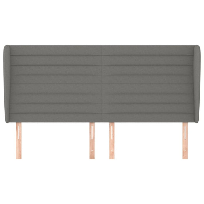 Super King Size Headboard With Ears Dark Grey