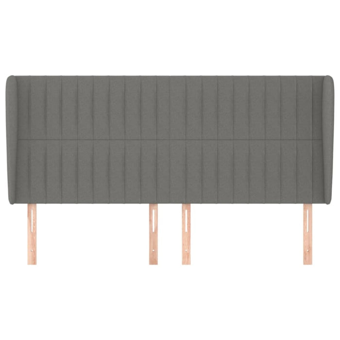 Super King Size Headboard With Ears Dark Grey