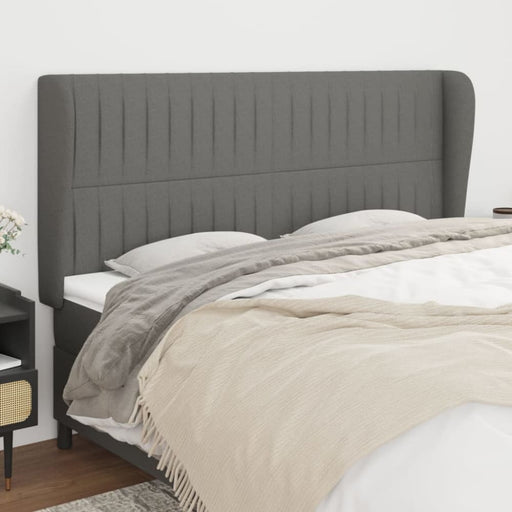 Super King Size Headboard With Ears Dark Grey