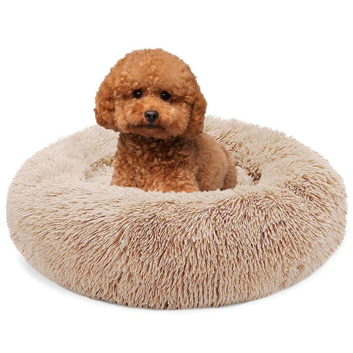 Super Soft Kennel Round Fluffy Warm Sleeping Cushion Mat