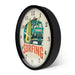 Surfing Time Vintage Car Kombi Camper Van Wall Clock Summer