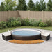Spa Surround Black Poly Rattan and Solid Wood Acacia Topiobi
