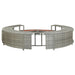 Spa Surround Grey Poly Rattan Alapk