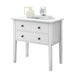 Sven Bedside Table Night Stand - White