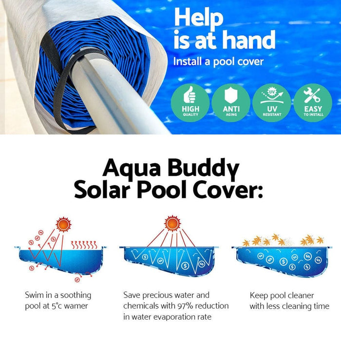 Swimming Pool Cover Roller Solar Blanket Covers 500 Micron