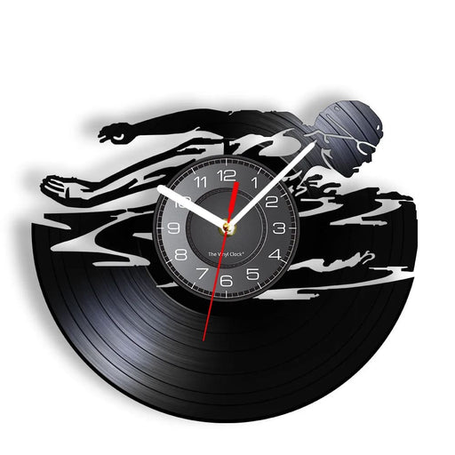 Swimming Vinyl Record Clock