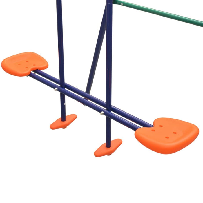 Swing Set with 4 Seats Orange Kotpn