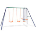 Swing Set with 4 Seats Orange Kotpn