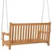 Swing Bench Solid Teak Wood 114x60x64 Cm Tollxn
