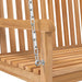 Swing Bench Solid Teak Wood 114x60x64 Cm Tollxn