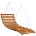 Swing Bed with Canopy Solid Wood Spruce Teak Finish Txbblxl