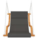 Swing Chair With Cushion Solid Bent Wood Teak Finish Totkax