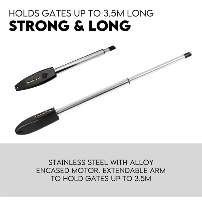 Swing Gate Opener Automatic Full Solar Power Kit Remote