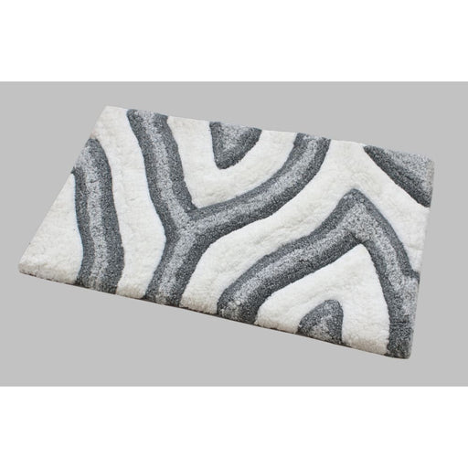 Swirl 3d Design Tufted Soft Pile Bathmat 50x80