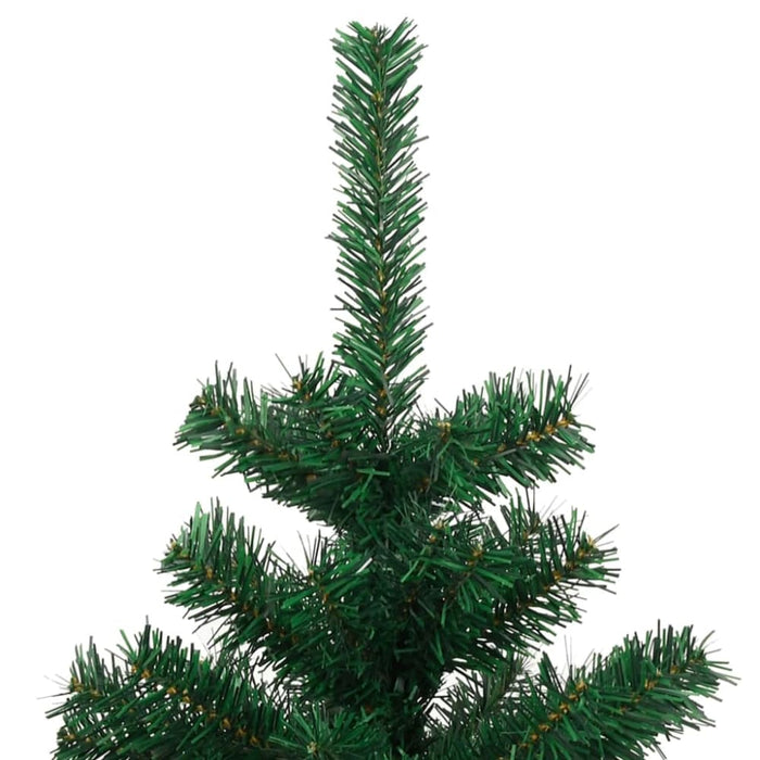Swirl Christmas Tree with Pot and Leds Green 120 Cm Pvc