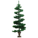 Swirl Christmas Tree with Pot and Leds Green 120 Cm Pvc