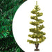 Swirl Christmas Tree with Pot and Leds Green 120 Cm Pvc