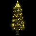 Swirl Christmas Tree with Pot and Leds Green 120 Cm Pvc