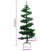 Swirl Christmas Tree with Stand and Leds Green 150 Cm Pvc