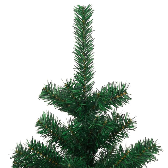 Swirl Christmas Tree with Stand and Leds Green 150 Cm Pvc