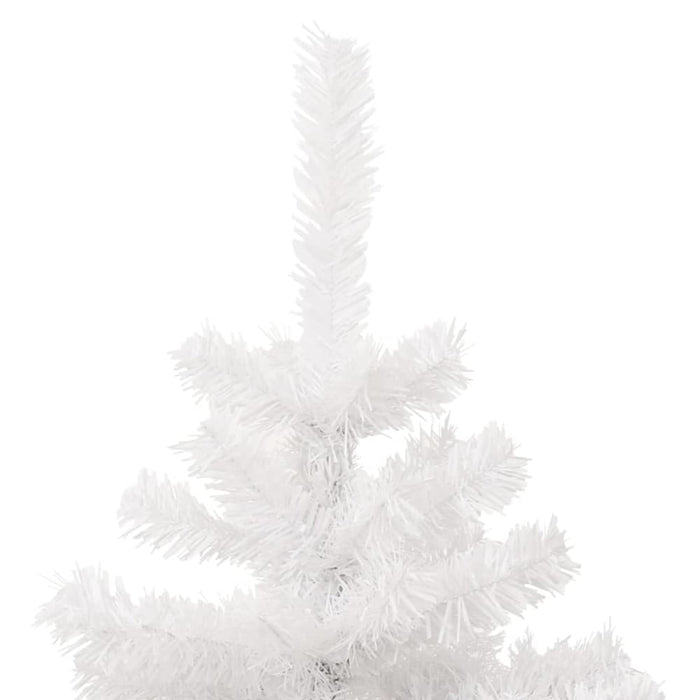 Swirl Christmas Tree with Stand and Leds White 150 Cm Pvc