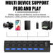Usb Hub Switch 2.0 Adapter High Speed Multi 7 Ports