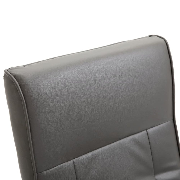 Swivel Tv Armchair Grey Faux Leather Xanapb