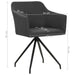 Swivel Dining Chairs 2 Pcs Dark Grey Fabric Gl213