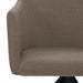 Swivel Dining Chairs 2 Pcs Taupe Fabric Gl1971