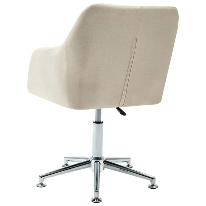 Swivel Office Chair Cream Fabric (283471) Xinpbi