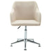 Swivel Office Chair Cream Fabric (283471) Xinpbi