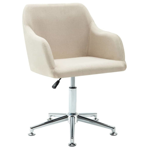 Swivel Office Chair Cream Fabric (283471) Xinpbi