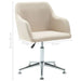 Swivel Office Chair Cream Fabric (283471) Xinpbi