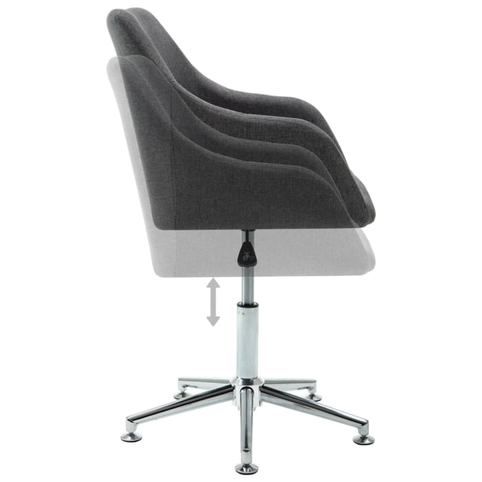 Swivel Office Chair Dark Grey Fabric (283470) Xinpbl