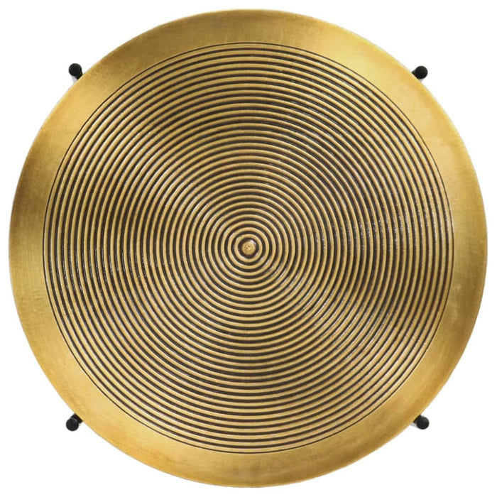 Table Set 2 Pieces Brass-covered Mdf Xalxnp