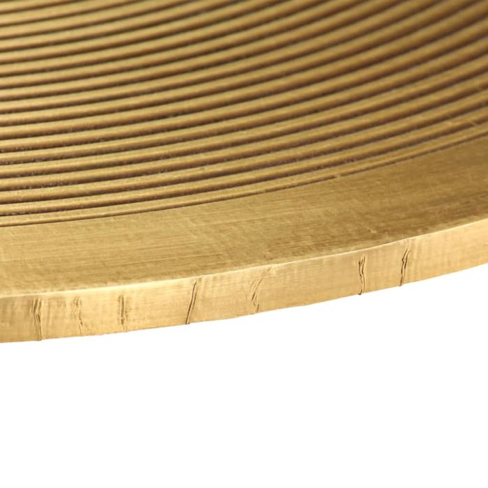 Table Set 2 Pieces Brass-covered Mdf Xalxnp