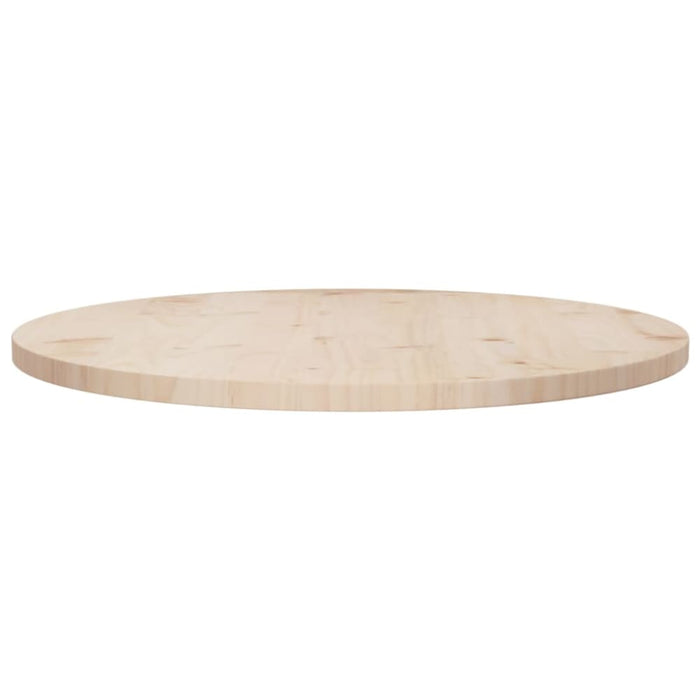 Table Top ø70x2.5 Cm Solid Wood Pine Notlan