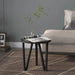 Tea Table Black ø35 Cm Mdf Ttolli