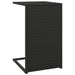 C Table Black 40x35x60 Cm Poly Rattan Tokabl