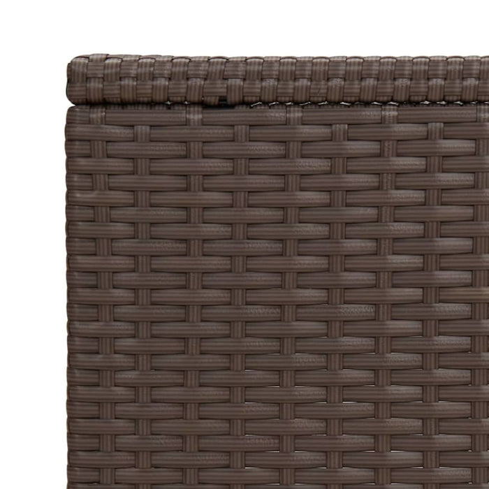 C Table Brown 40x35x60 Cm Poly Rattan Tokabi