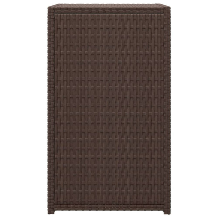 C Table Brown 40x35x60 Cm Poly Rattan Tokabi