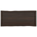 Table Top Dark Grey 100x40x4 Cm Treated Solid Wood Oak Live