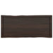 Table Top Dark Grey 100x40x6 Cm Treated Solid Wood Oak Live